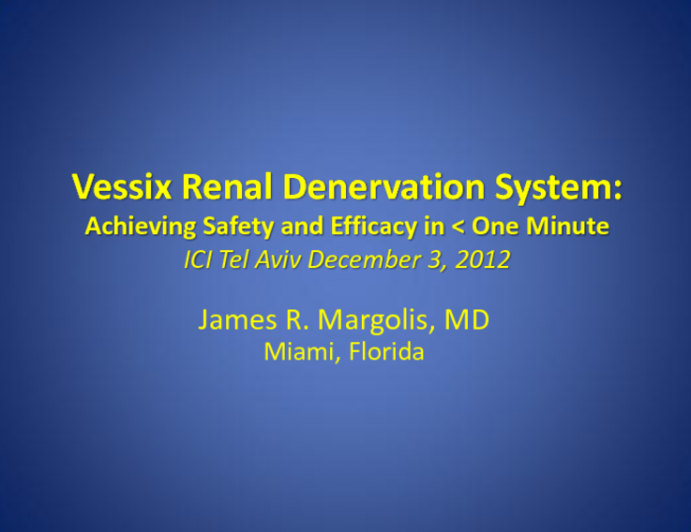 Vessix Renal Denervation System: Achieving Safety and Efficacy in Less Than One Minute