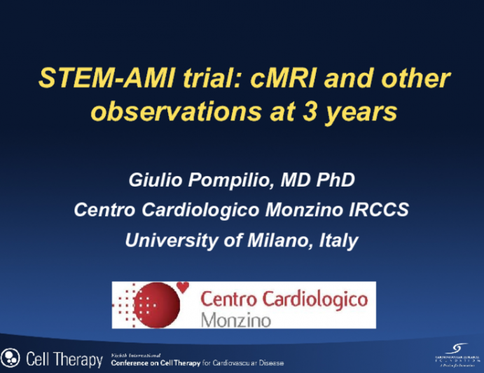 STEM-AMI trial: cMRI and other observations at 3 years