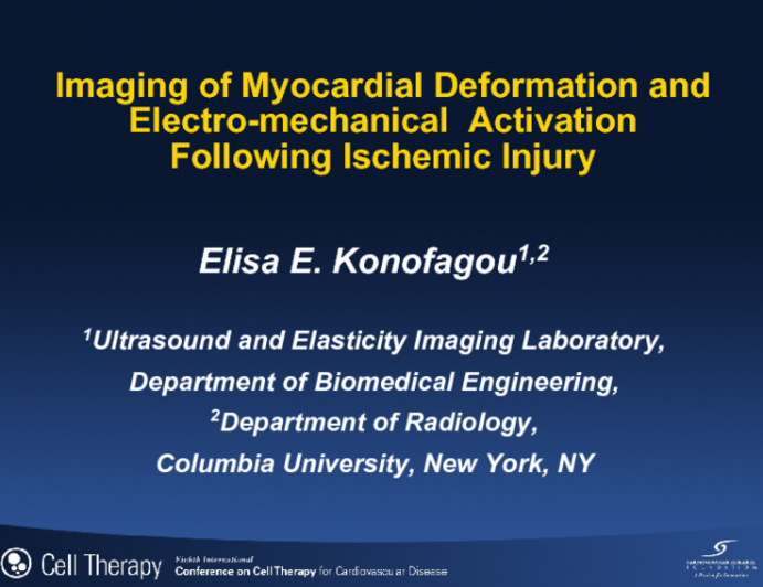 Imaging of Myocardial Deformation and Electro-mechanical  Activation Following Ischemic Injury