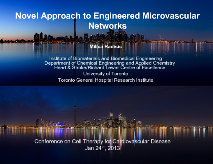 Novel Approach to Engineered Microvascular Networks