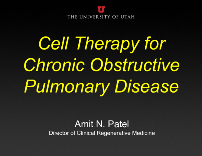 Cell Therapy for Chronic Obstructive Pulmonary Disease