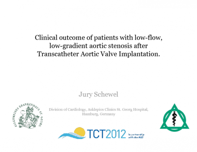 Clinical Outcome Of Patients With Low-Flow, Low-Gradient Aortic Stenosis After Transcatheter Aortic Valve Implantation.