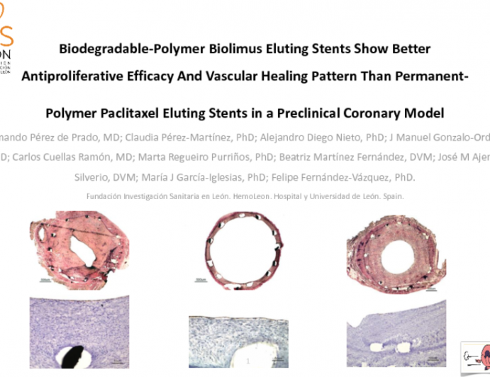 Biodegradable-Polymer Biolimus Eluting Stents Show Better Antiproliferative Efficacy And Vascular Healing Pattern Than Permanent-Polymer Paclitaxel Eluting Stents in a Preclinic...