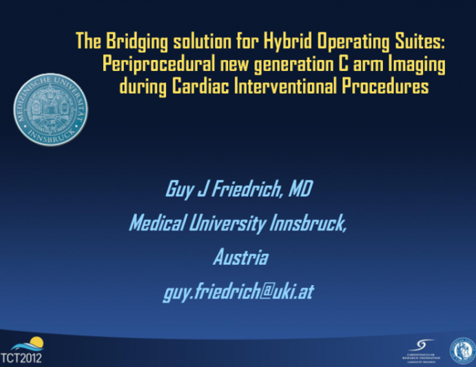 A Bridging Solution For Hybrid Operating Suites: Periprocedural New Generation C-arm Imaging During Cardiac Interventional Procedures