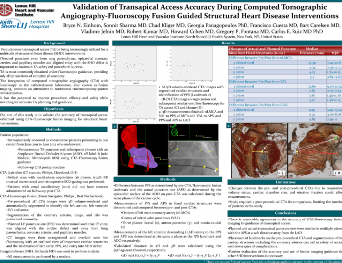 Validation of Transapical Access Accuracy of Computed Tomographic Angiography-Fluoroscopy Fusion Guided Structural Heart Disease Interventions