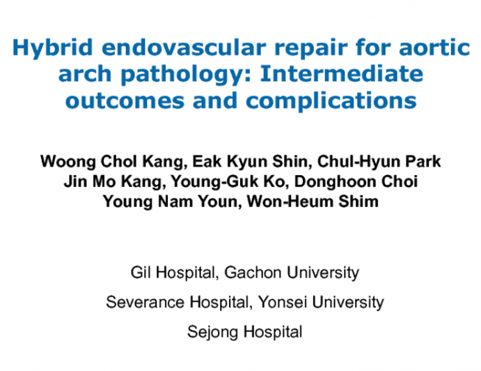 Hybrid endovascular repair for aortic arch pathology: intermediate outcomes and complications