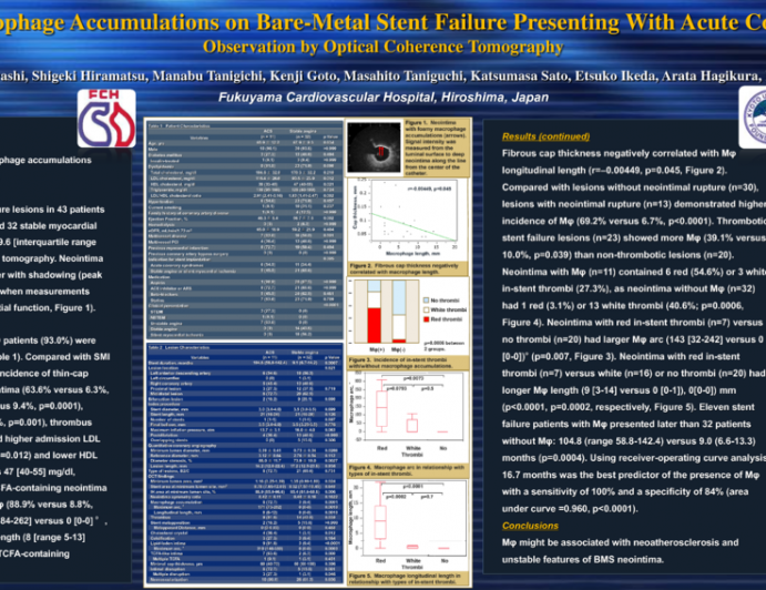 The Role of Macrophage Accumulations on Bare-Metal Stent Failure Presenting With Acute Coronary Syndrome: Observation by Optical Coherence Tomography