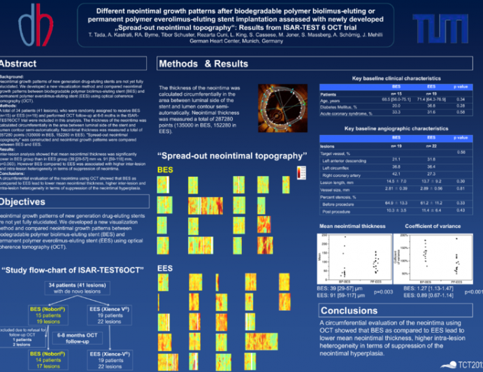 Neointimal growth patterns after between biodegradable polymer biolimus-eluting or permanent polymer everolimus-eluting stent implantation assessed with newly developed...