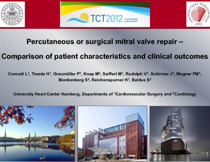Percutaneous or surgical repair for functional mitral regurgitation – comparison of patient characteristics and clinical outcomes