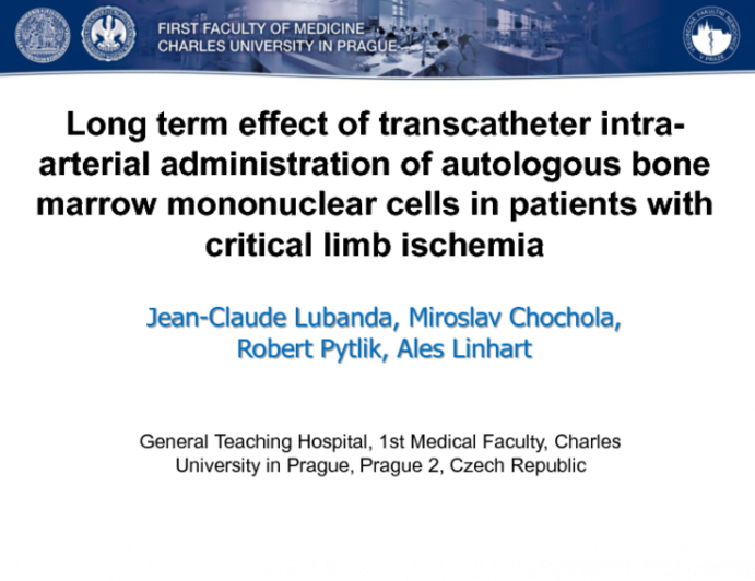 Long term effect of transcatheter intra-arterial administration of bone marrow mononuclear cells in patients with critical limb ischemia