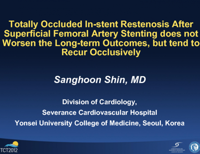 Totally Occluded In-stent Restenosis After Superficial Femoral Artery Stenting does not Worsen the Long-term Outcomes, but tend to Recur Occlusively