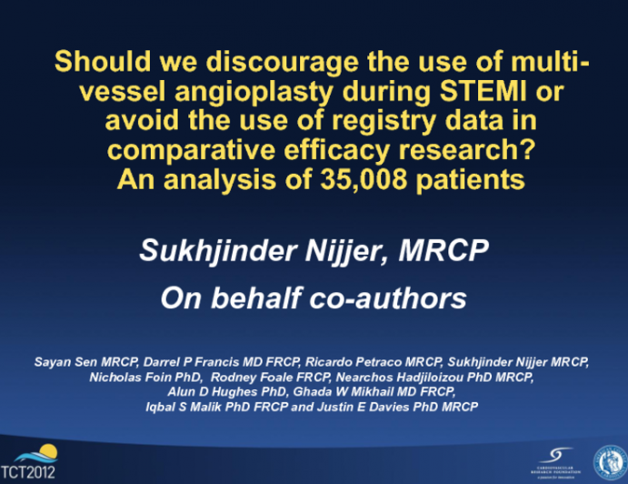Is There Sufficient Evidence To Discourage The Use Of Multi-Vessel Angioplasty During STEMI? An Analysis of 35,008 Patients