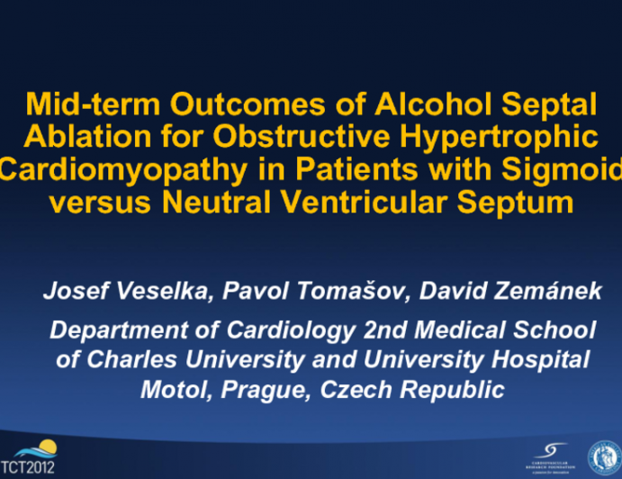Mid-term Outcomes of Alcohol Septal Ablation for Obstructive Hypertrophic Cardiomyopathy in Patients with Sigmoid versus Neutral Ventricular Septum