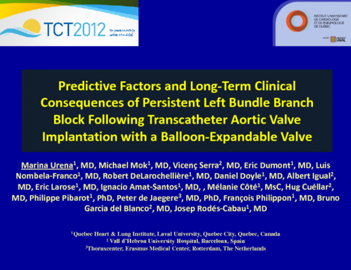 Predictive Factors and Long-Term Clinical Consequences of Persistent Left Bundle Branch Block Following Transcatheter Aortic Valve Implantation with a Balloon-Expandable Valve