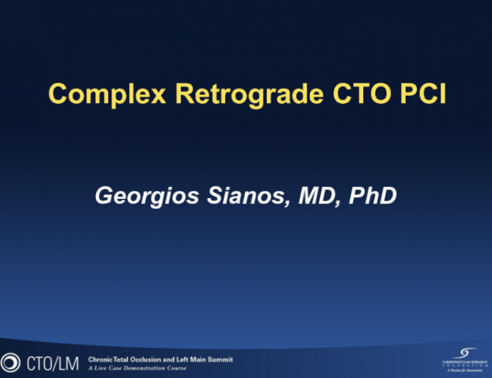 Complex Antegrade CTO PCI