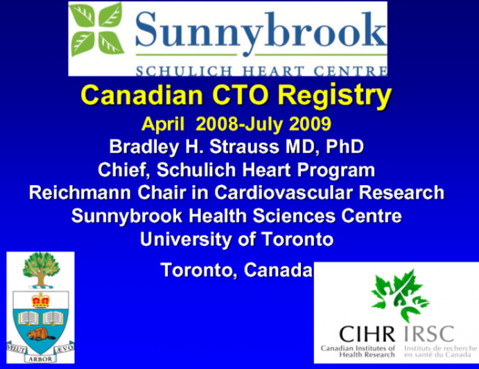 Canadian CTO Registry