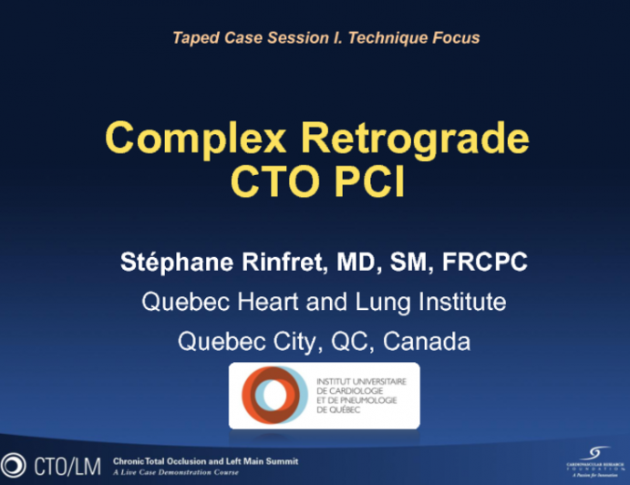 Complex Retrograde CTO PCI(2)