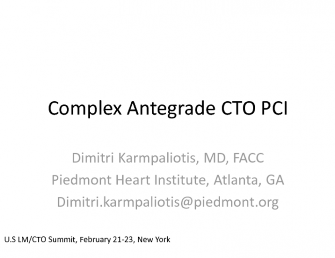 Complex Antegrade CTO PCI(2)
