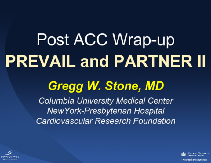 Post ACC Wrap-up: PREVAIL and PARTNER II