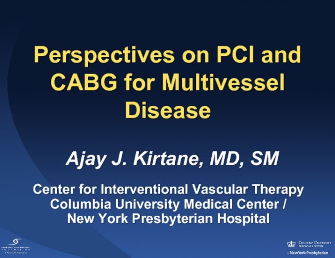 Perspectives on PCI and CABG for Multivessel Disease
