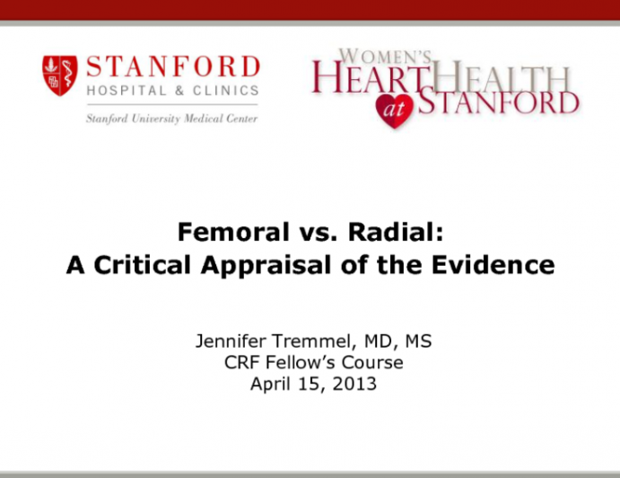 Femoral vs. Radial: A Critical Appraisal of the Evidence