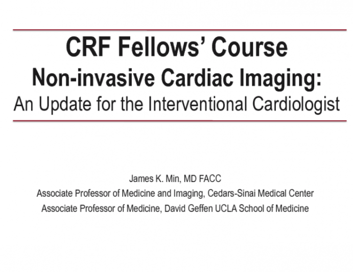 Noninvasive Cardiac Imaging: An Update for the Interventional