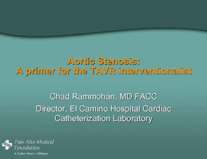 Aortic Stenosis: Natural history and surgical outcomes