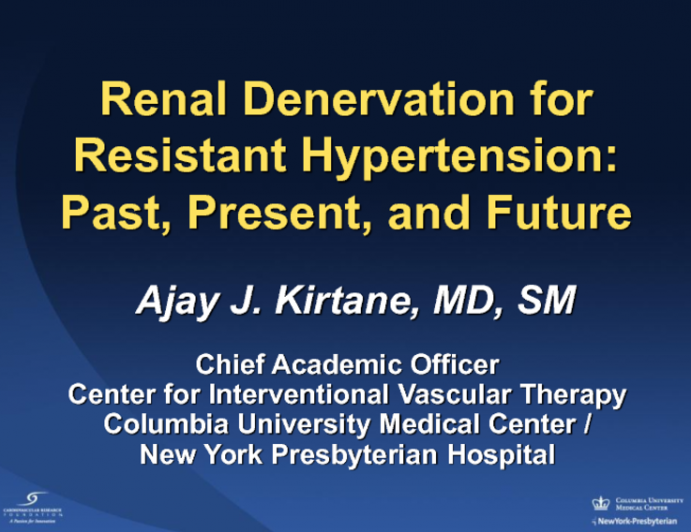 Renal Denervation for Resistant Hypertension