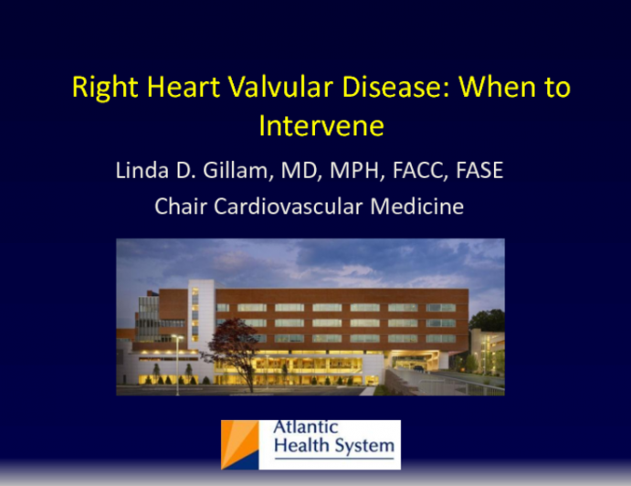 Right Heart Valvular Disease: When to Intervene