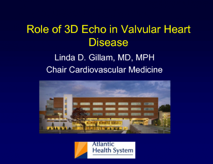 The Role of 3D Echo in Valvular Heart Disease