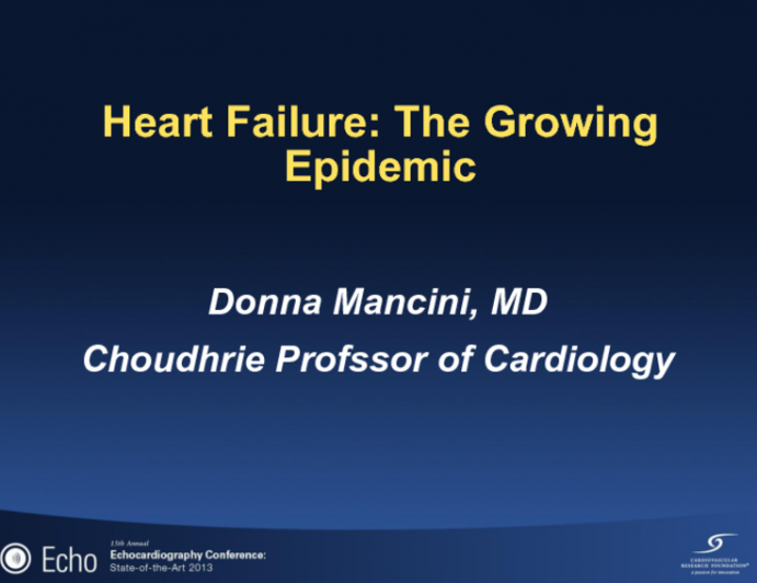 Heart Failure: The Growing Epidemic