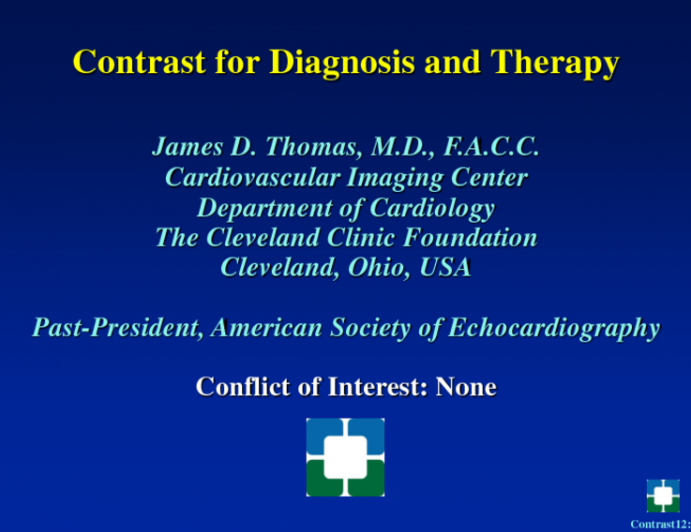 Contrast for Diagnosis and Therapy
