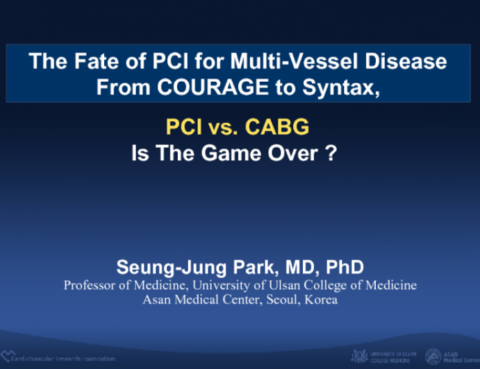 The Fate of PCI for Multi-Vessel Disease From COURAGE to Syntax