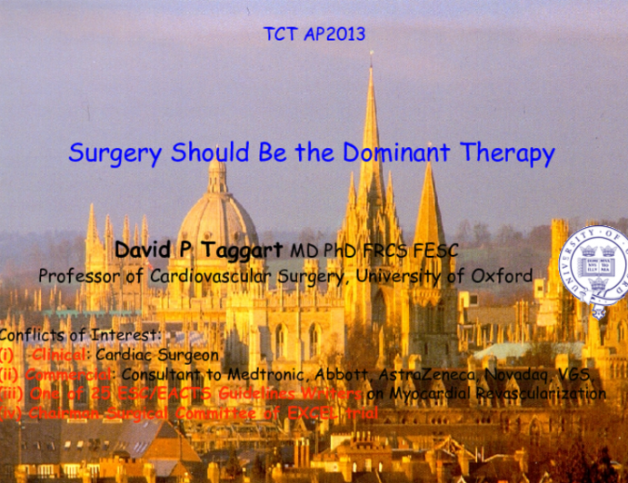 Surgery Should Be the Dominant Therapy