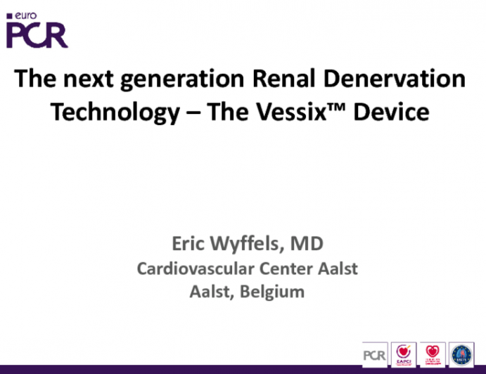 The Next Generation Renal Denervation Technology - The Vessix Device