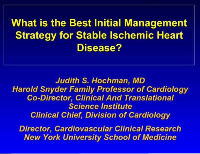 What is the Best Initial Management Strategy for Stable Ischemic Heart Disease?