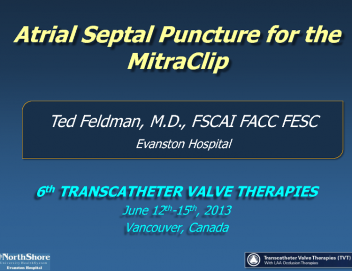 Atrial Septal Puncture for the MitraClip