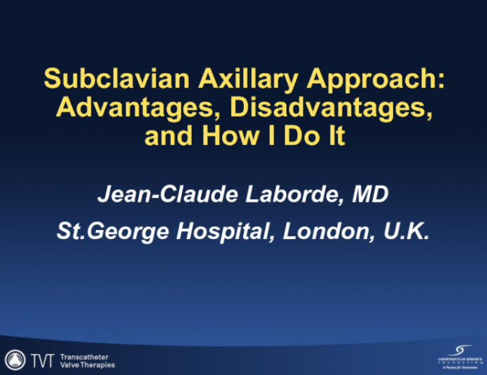 Siubclavian Axillary Approach: Advantages, Disadvantages, and How I Do It