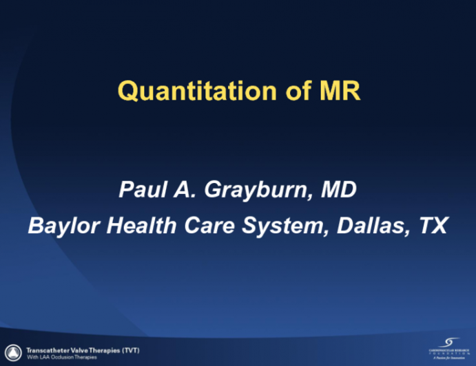 Quantification of MR