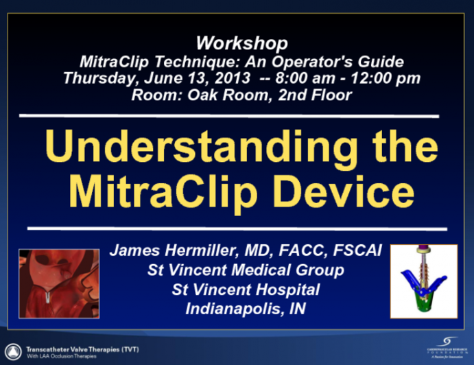 Understanding the MitraClip Device