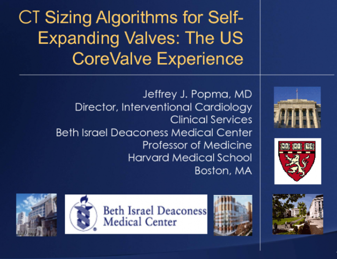 CT Sizing Algorithms for Self-Expanding Valves: The US CoreValve Experience