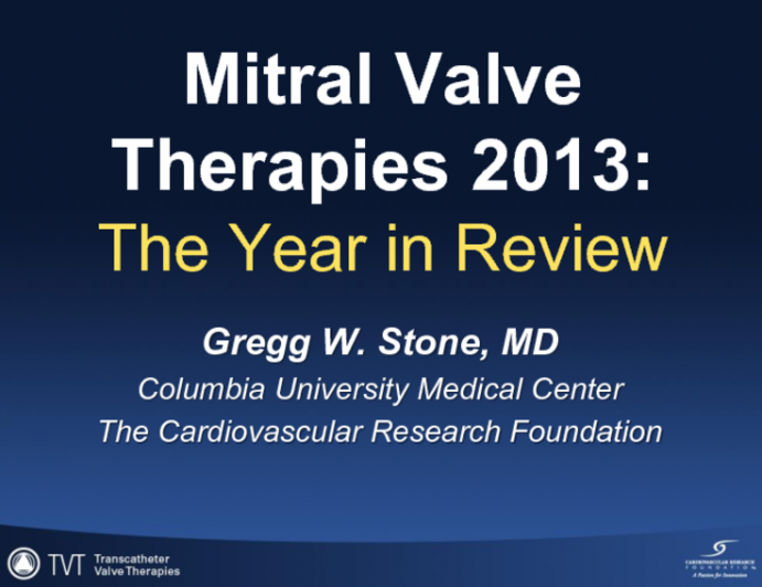 Mitral Valve Therapies: The Year in Review