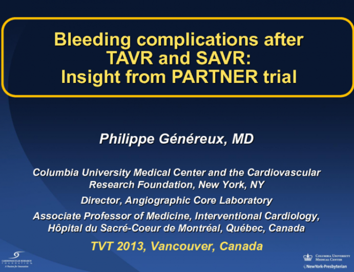 Bleeding Complications After TAVR (and SAVR): An Often Misunderstood and Neglected Complication