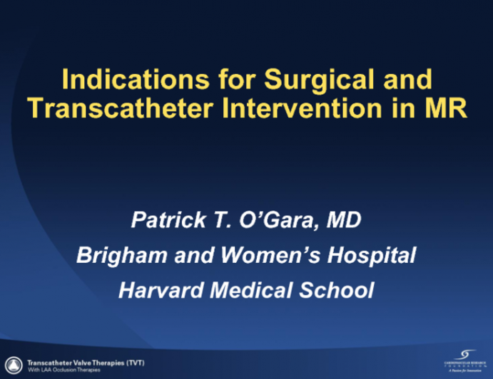 Indications for Surgical and Transcatheter Intervention and in Degenerative and Functional MR: US Guidelines and Perspectives