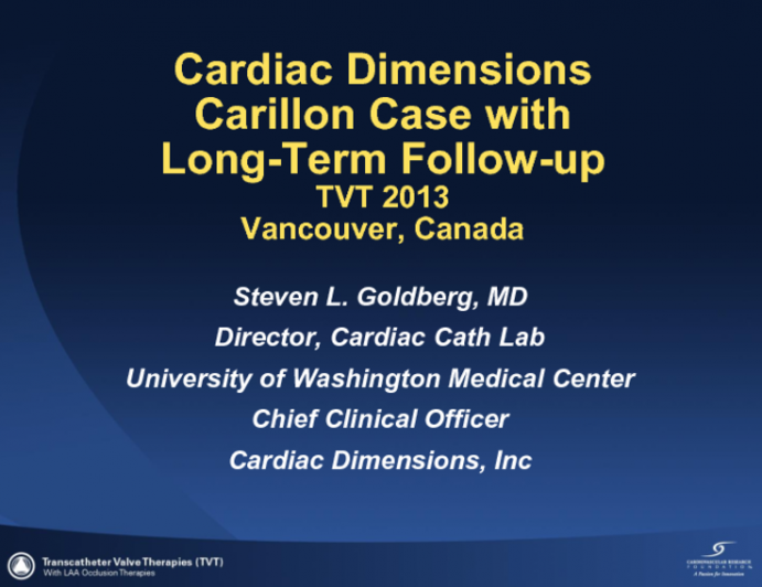 Carillon Case (wtih Long-term Follow-up)