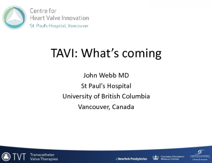 TAVI Future Adapations and Applications