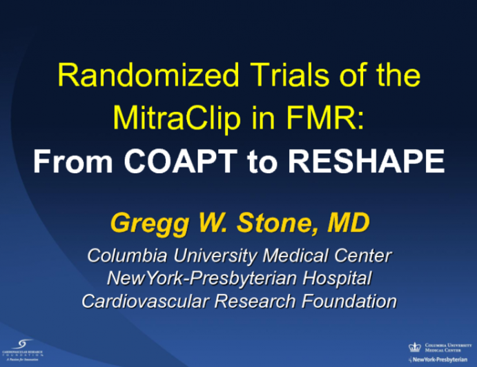 Randomized Trials of the MitraClip in FMR: From COAPT to RESHAPE