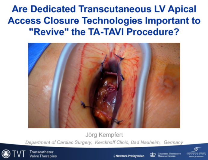 Are Dedicated Transcutaneous LV Apical Access Closure Technologies Important to "Revive" the TA-TAVR Procedure?