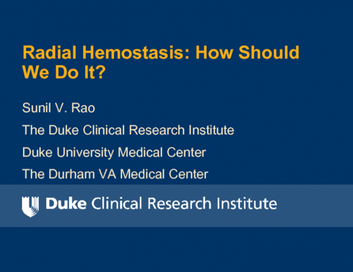 Radial Hemostasis: How Should We Do It?