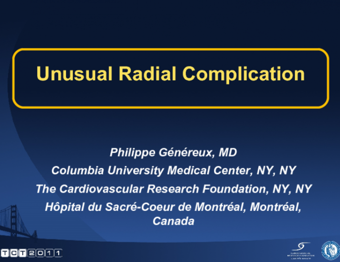 Unusual Radial Complication